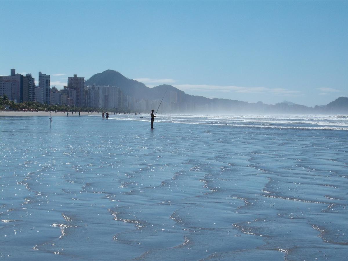 Ape Temporada Praia Grande Sp Completo Com Piscina, Churrasqueira, Estacionamento エクステリア 写真
