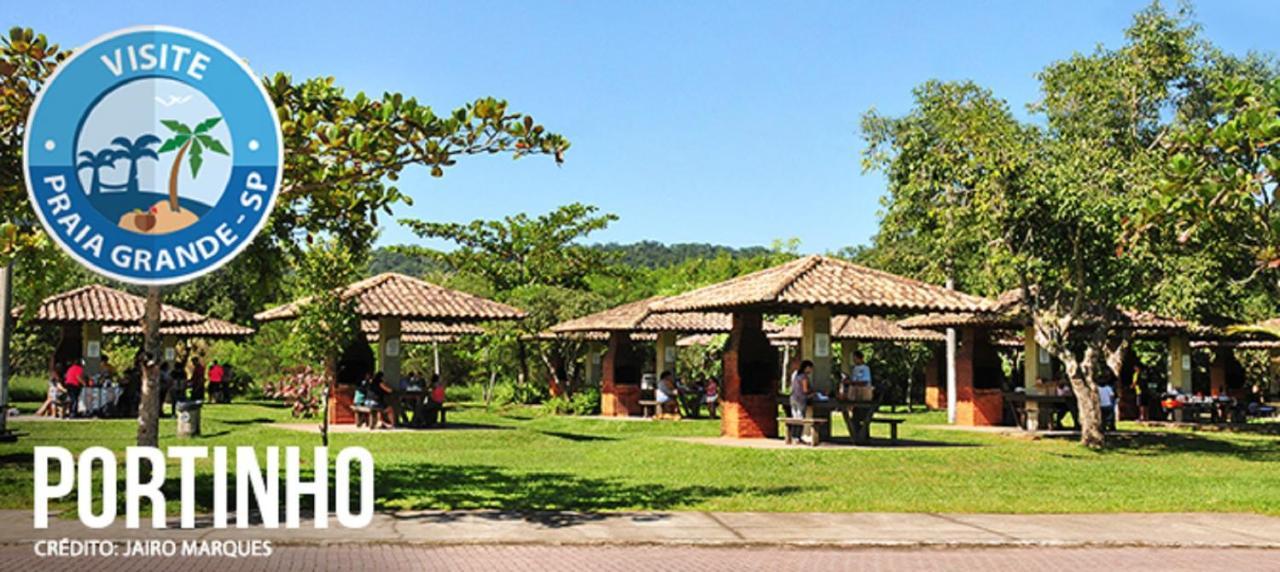 Ape Temporada Praia Grande Sp Completo Com Piscina, Churrasqueira, Estacionamento エクステリア 写真
